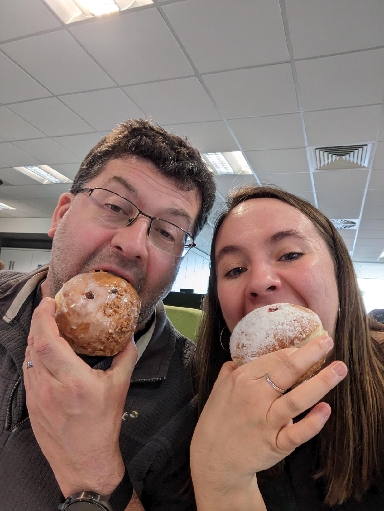 Aga and Jon Donut Day February